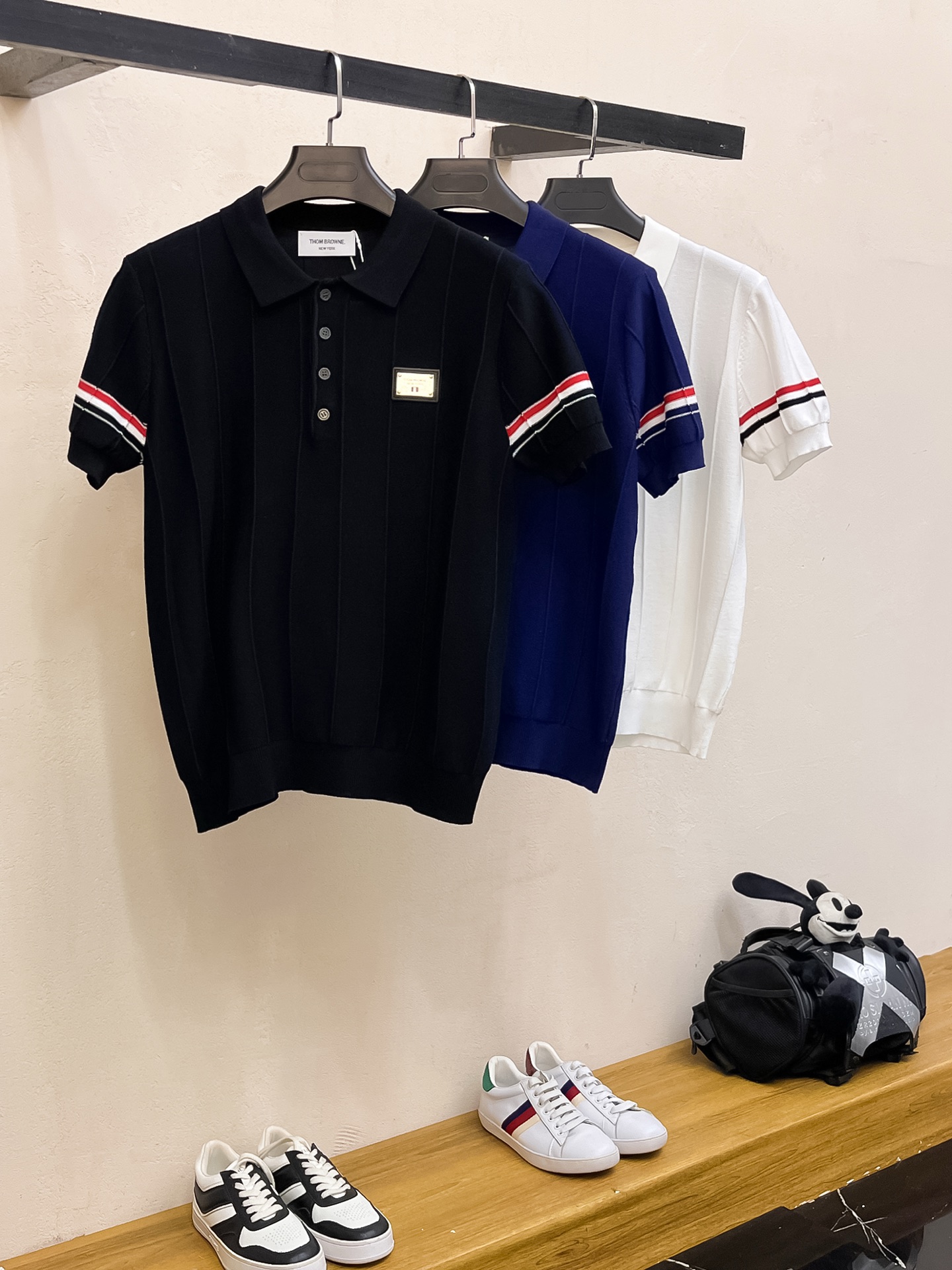 TB 2026春夏新品针织短袖，进口针织面料，手感柔软。顶级进口私货，设计潮流短袖针织衫，不失奢华 品质