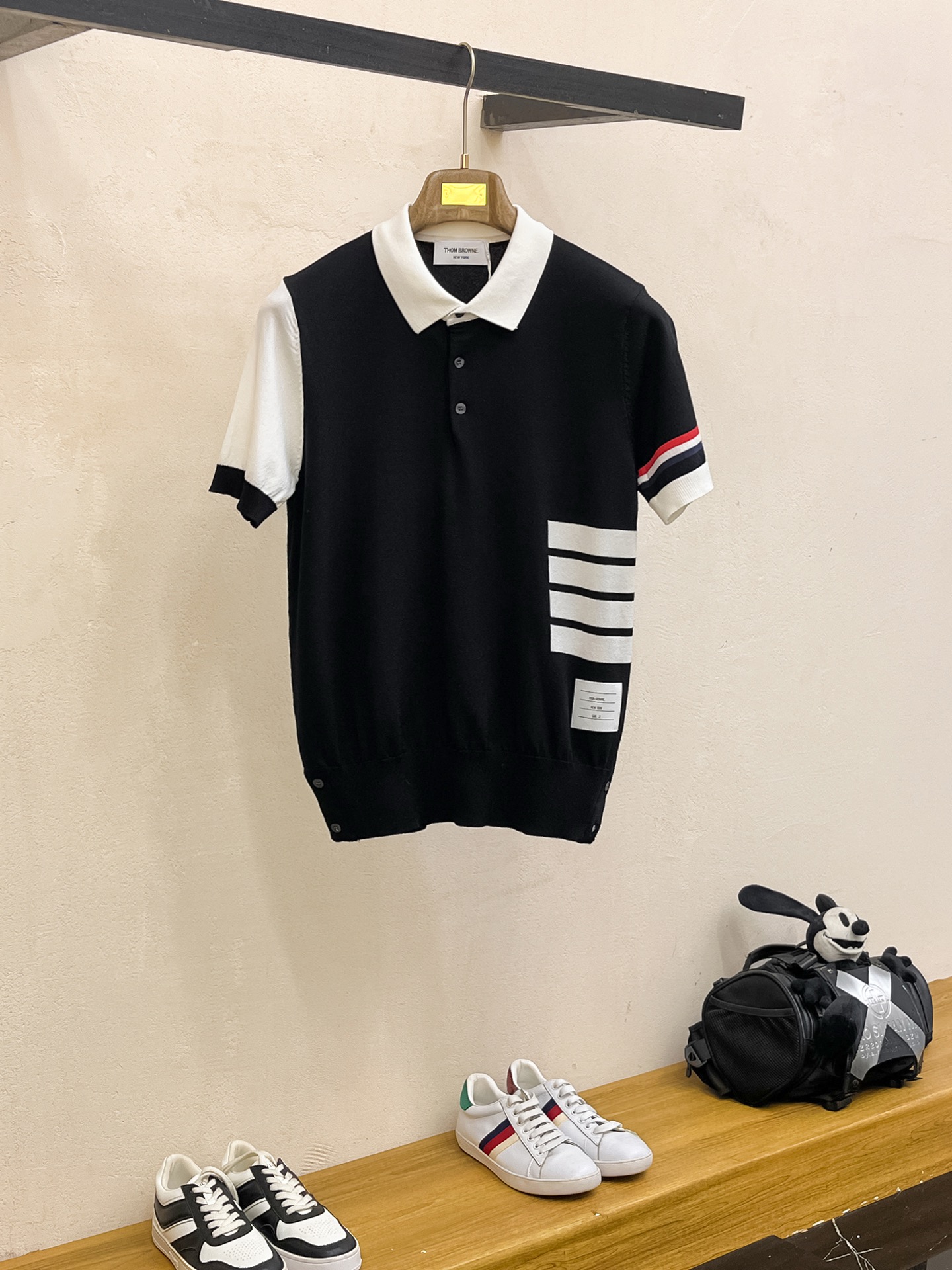 TB 2026春夏新品针织短袖，进口针织面料，手感柔软。顶级进口私货，设计潮流短袖针织衫，不失奢华 品质