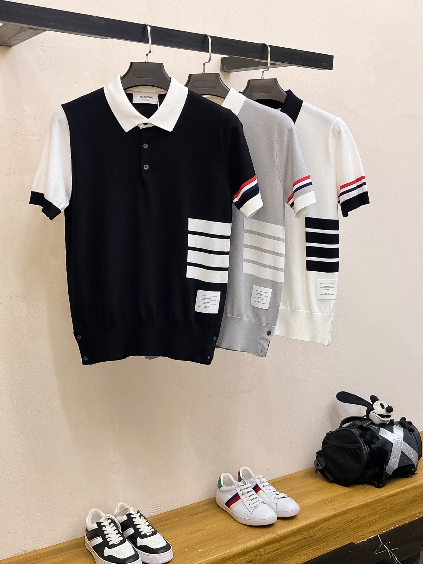 TB 2026春夏新品针织短袖，进口针织面料，手感柔软。顶级进口私货，设计潮流短袖针织衫，不失奢华 品质