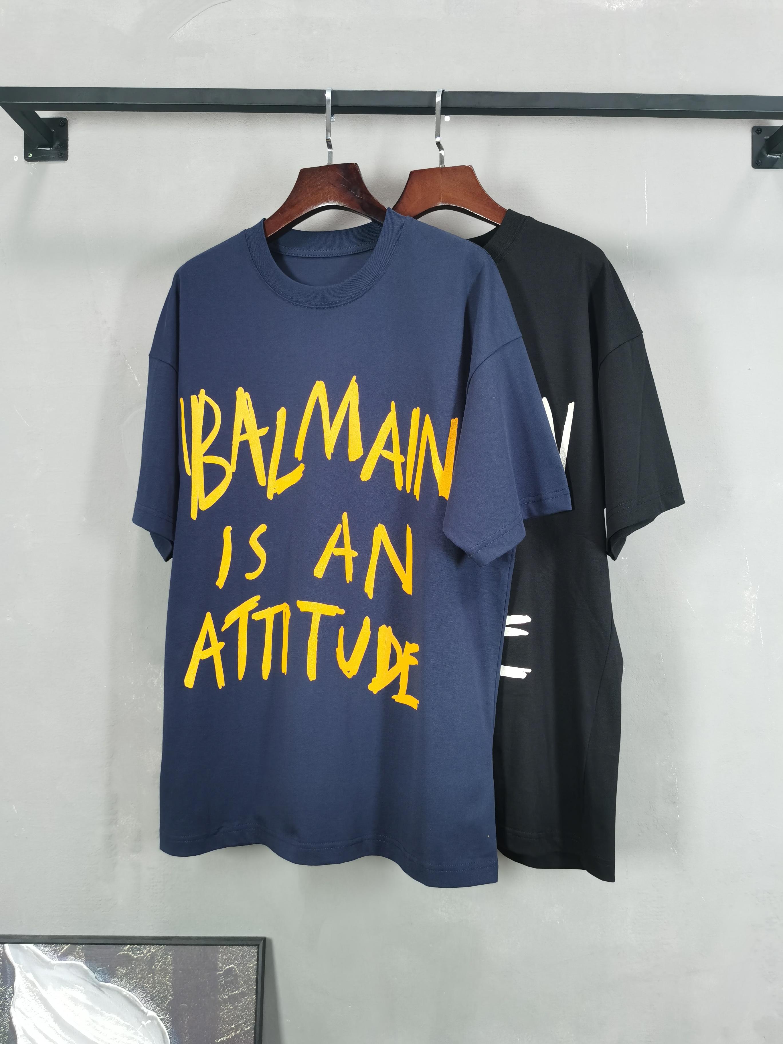 NO:736198,Balmain round neck short-sleeved T-shirt high-end version!  Custom-made fabrics at the counter are highly breathable and comfortable, with impeccable details and brand element design concepts, reflecting high quality. It feels delicate and soft!  It presents a casual cut and the upper body shape is awesome!  Color black blue Size M-3XL (recommended height and weight), balmain, balmain, T-shirt, tees, t-shirt,19860909巴尔曼 BALMAIN 圆领 短袖 T恤 高端版本！专柜定制面料 透气舒适度高,细节无可挑剔,品牌元素设计理念,体现高品质.手感细腻柔软！呈现休闲裁剪,上身版型超赞！ 颜色黑色 蓝色 码数M-3XL（建议身高体重）,,balmain,balmain,T-shirt,tees，t-shirt,,Men's clothing