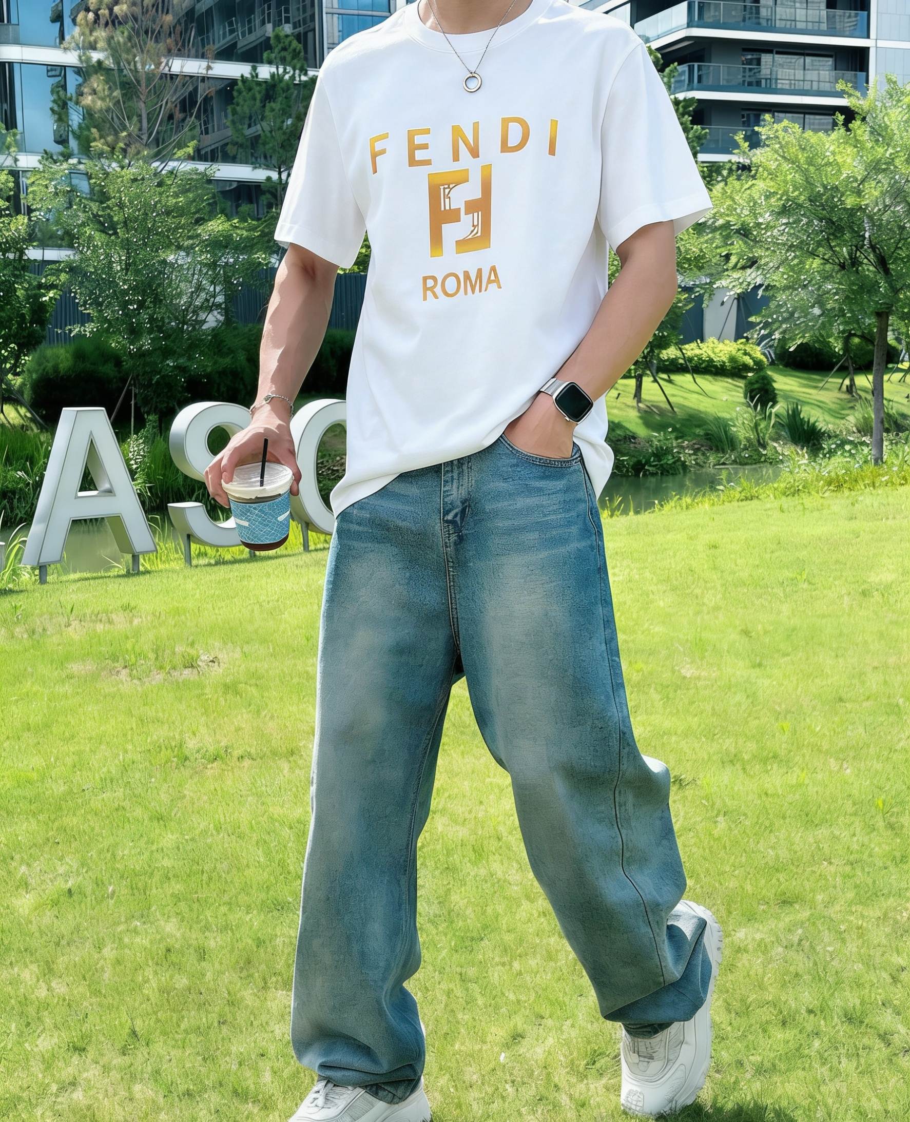 NO:776768,FENDI Fendi short-sleeved T-shirt high-end version!  Custom-made fabrics at the counter are highly breathable and comfortable, with impeccable details and brand element design concepts, reflecting high quality. It feels delicate and soft!  It presents a casual cut and the upper body shape is awesome!  Color Black White Size M-3XL,,fendi,fendi,T-shirt,tees,t-shirt,19860909FENDI芬迪 短袖 T恤 高端版本！专柜定制面料 透气舒适度高,细节无可挑剔,品牌元素设计理念,体现高品质.手感细腻柔软！呈现休闲裁剪,上身版型超赞！ 颜色黑色 白色   码数 M-3XL,,fendi,fendi,T-shirt,tees，t-shirt,,Men's clothing
