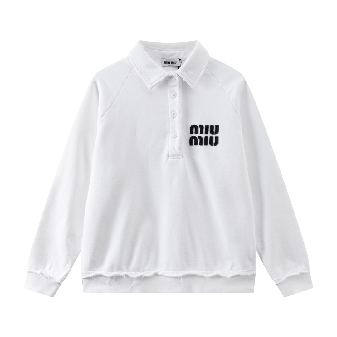 MiuMiu Clothing Sweatshirts Unisex Cotton Fall/Winter Collection Long Sleeve