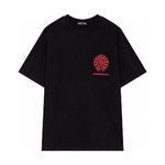 Chrome Hearts Perfect
 Clothing T-Shirt Buy 2023 Replica
 Black Grey Printing Spring/Summer Collection Short Sleeve