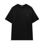 Chrome Hearts Clothing T-Shirt Black Red Cotton Spring/Summer Collection Short Sleeve
