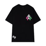 Chrome Hearts Clothing T-Shirt Black White Printing Spring/Summer Collection Short Sleeve
