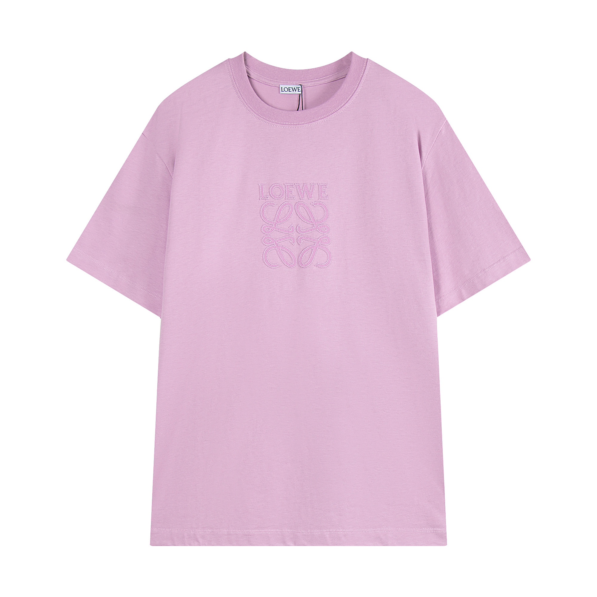 Review: Loewe 198 Embroidered Cotton Shirt in Green, Pink, and Grey - 图片 1