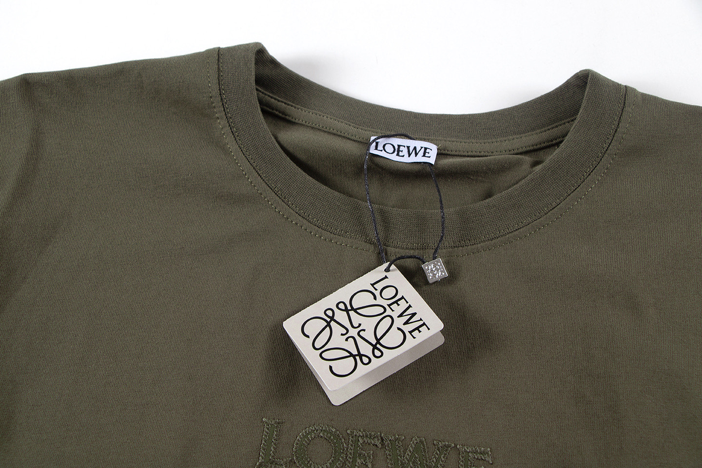 “Embroidered Short Sleeve Loewe Shirt in 240g Pure Cotton Fabric” - 图片 5