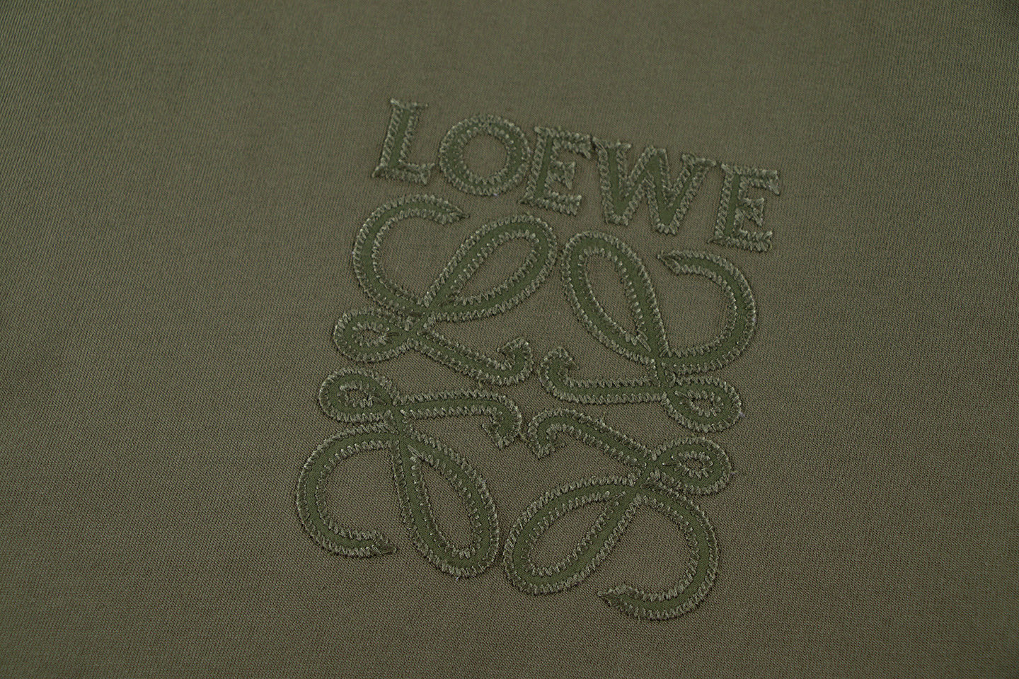“Embroidered Short Sleeve Loewe Shirt in 240g Pure Cotton Fabric” - 图片 4
