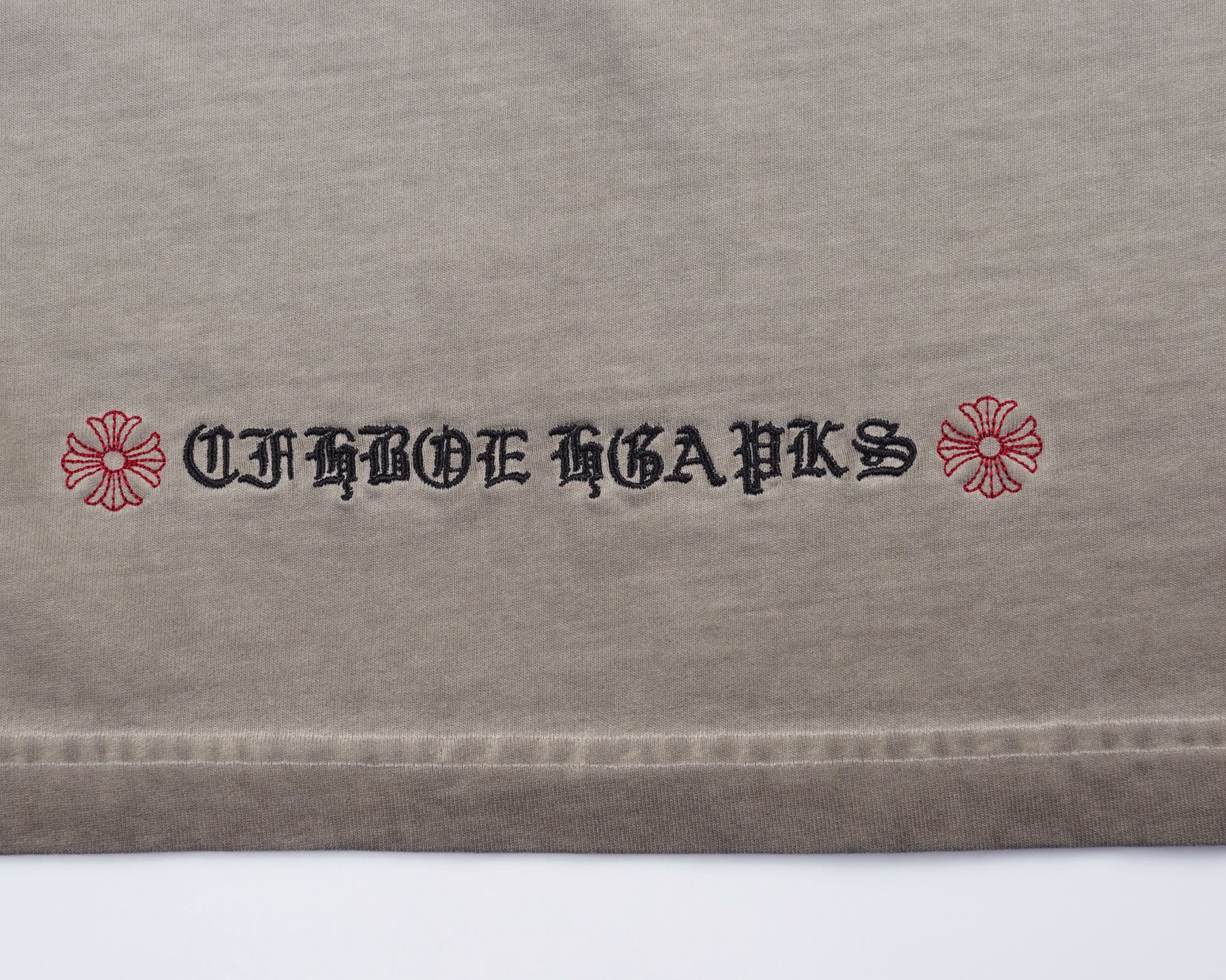 Chrome Hearts 𝗖𝗛/克罗 2026年春季新款 美式洗水贴布刺绣情侣短袖