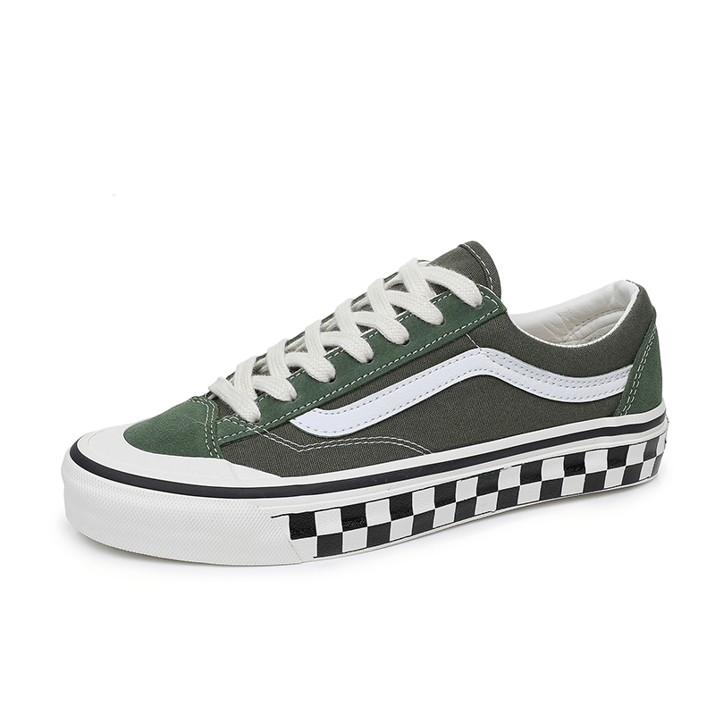 纯原💰260 新款出货啦！！！🎉🎉🎉 Vans Style 36 SF绿色棋盘格低帮板鞋，经典绿色搭配白色底，黑白棋盘格设计，简约大气。鞋身采用优质帆布材质，舒适贴合，适合四季穿搭。 尺码：35 36 36.5 37 38 38.5 39 40 M.C3