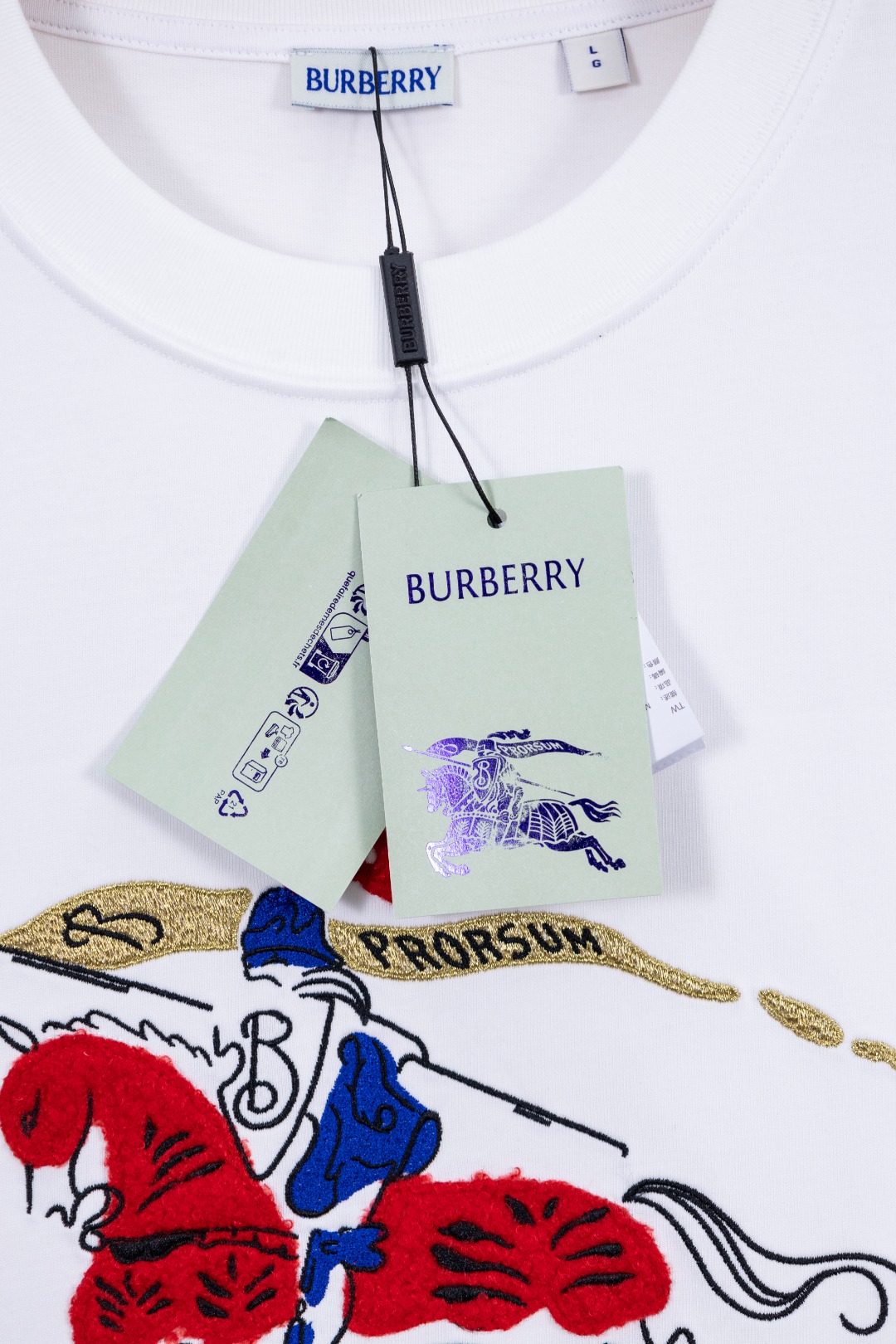 Burberry BURBERRY 巴宝莉 高品质320克圆领短袖T恤