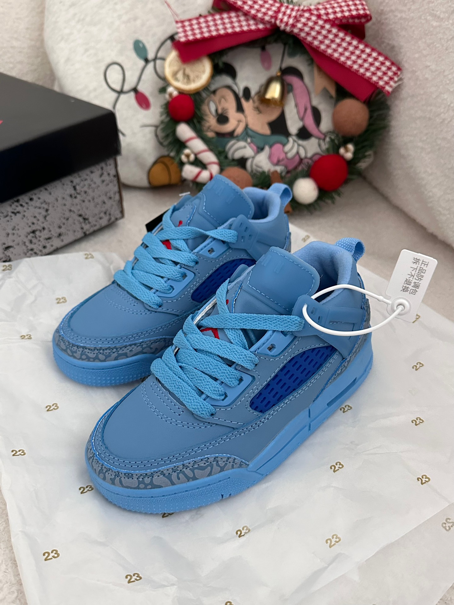 图片[3]-AJ 乔3.5代系带篮球气垫童鞋28-35 SPIZIKE LOW系带篮球气垫童鞋巧糅经典JORDAn运动鞋的设计元素，成就匠心经典-选品中心