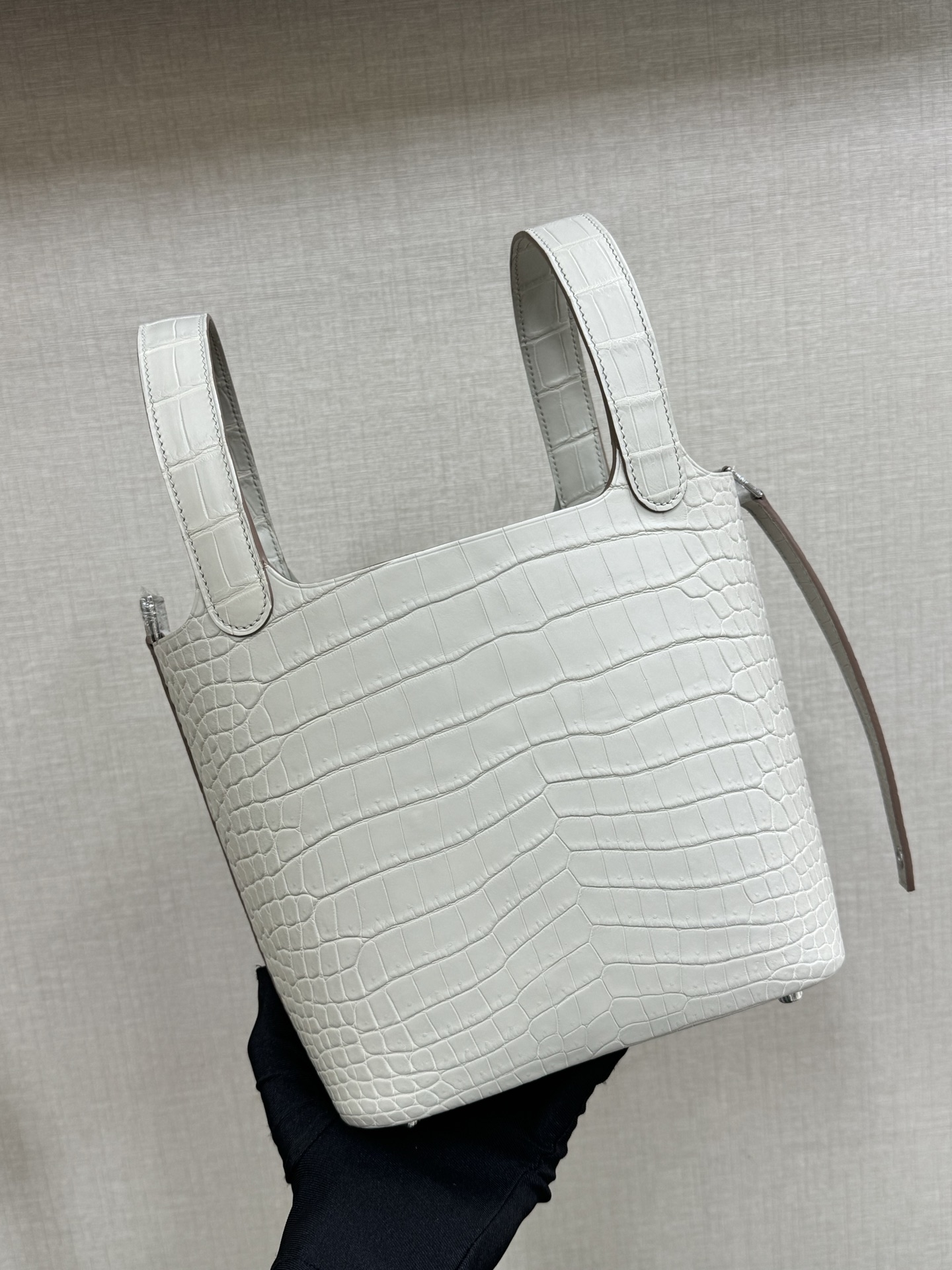 Hermes Picotin Lock White Crocodile 18cm everyday