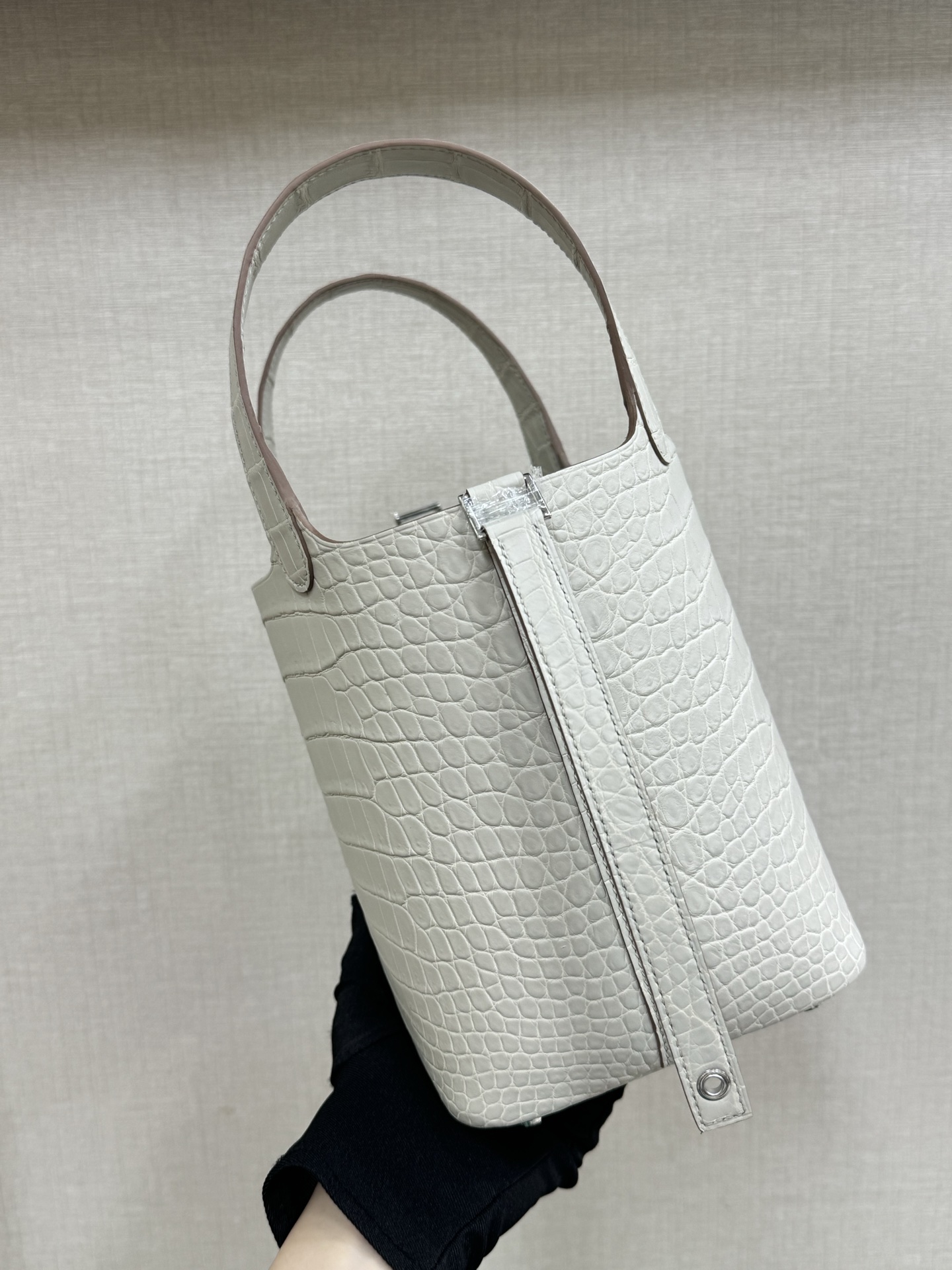 Hermes Picotin Lock White Crocodile 18cm everyday