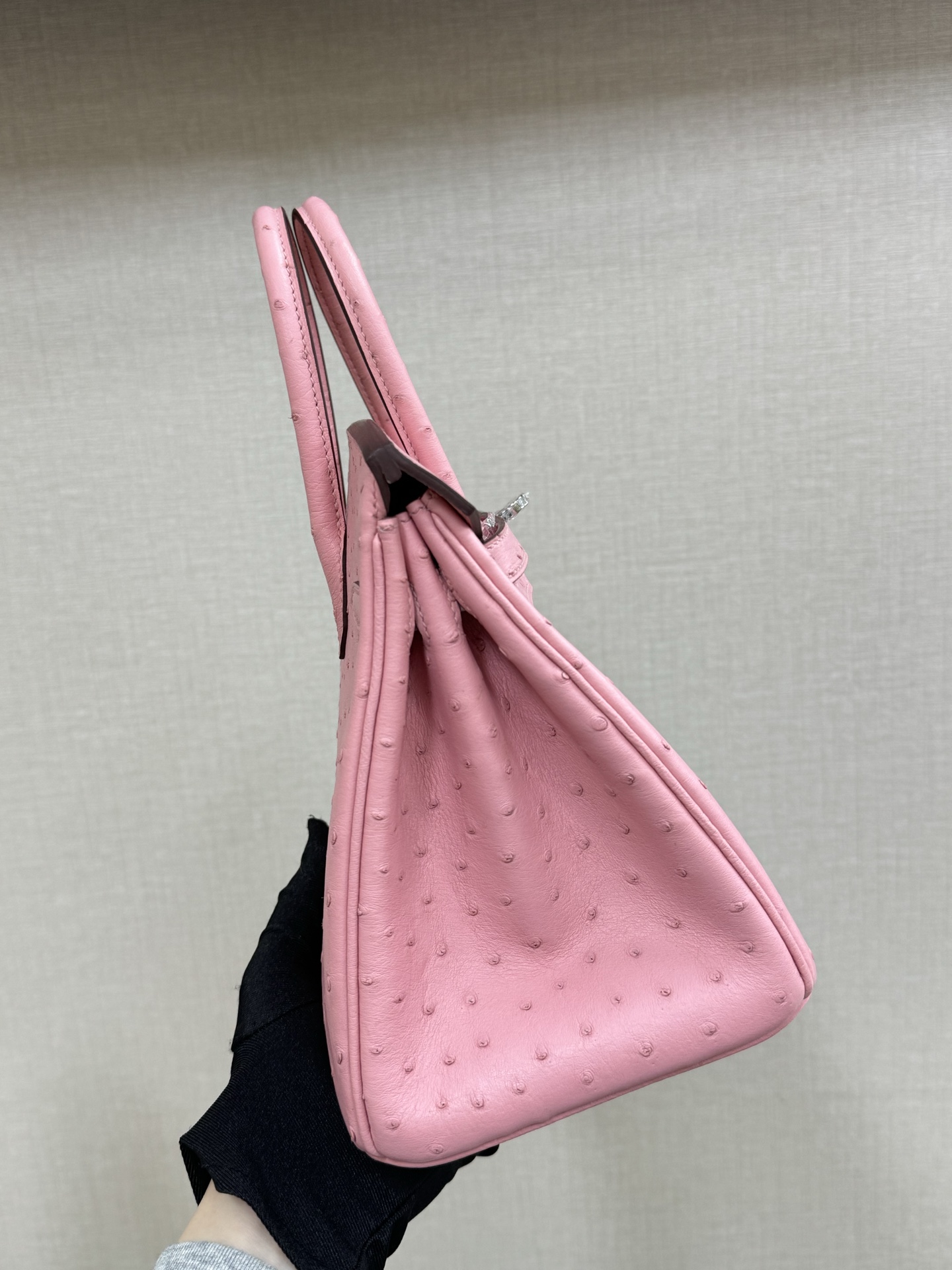 Hermes Birkin 25 Pink ostrich leather 25cm everyday