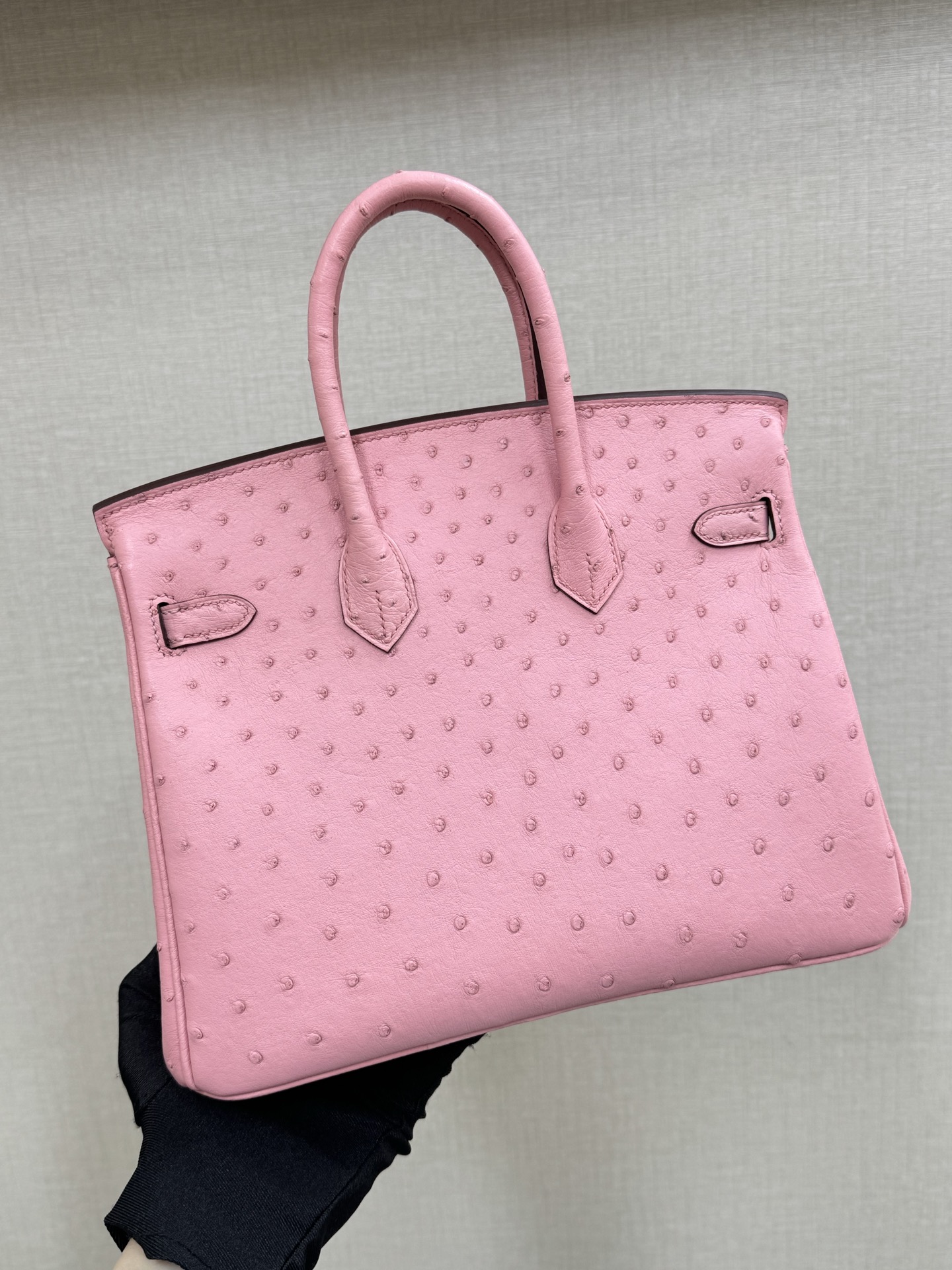 Hermes Birkin 25 Pink ostrich leather 25cm everyday