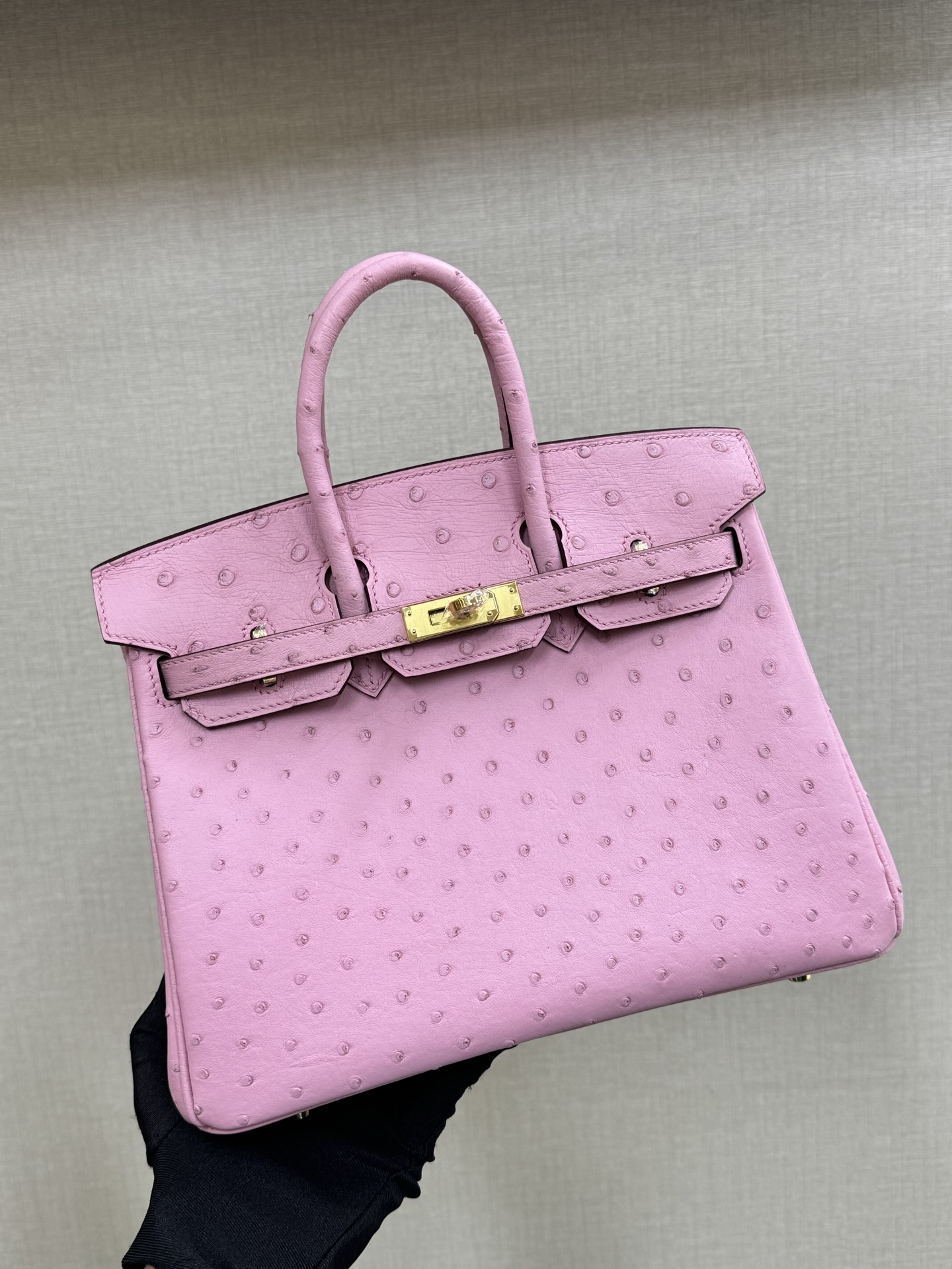 Hermes Birkin 25 Pink ostrich 25 handbag everyday