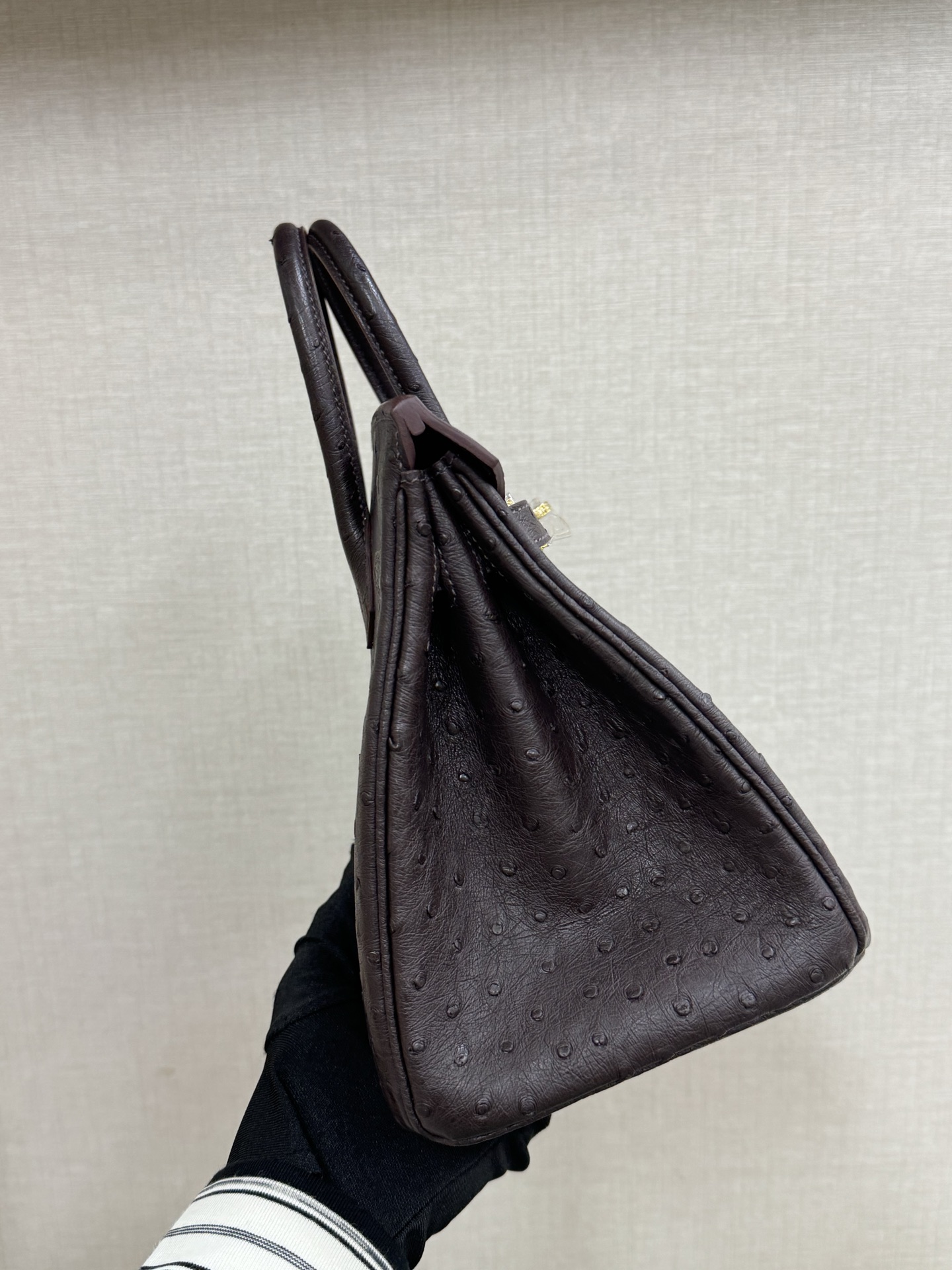 Hermes Birkin 25 Dark Brown Ostrich 25cm everyday