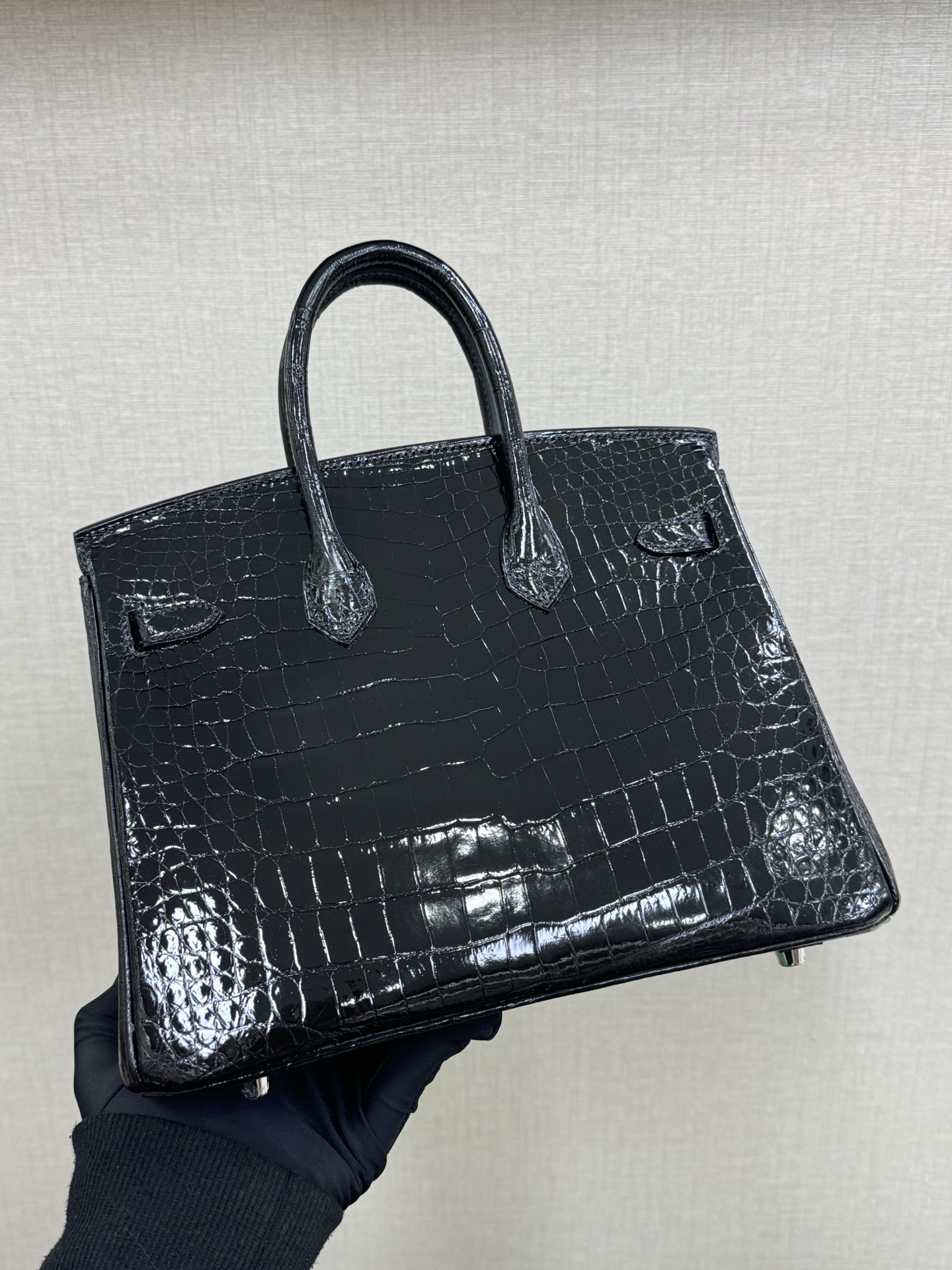 Hermes Birkin 25 Black Crocodile 25cm everyday