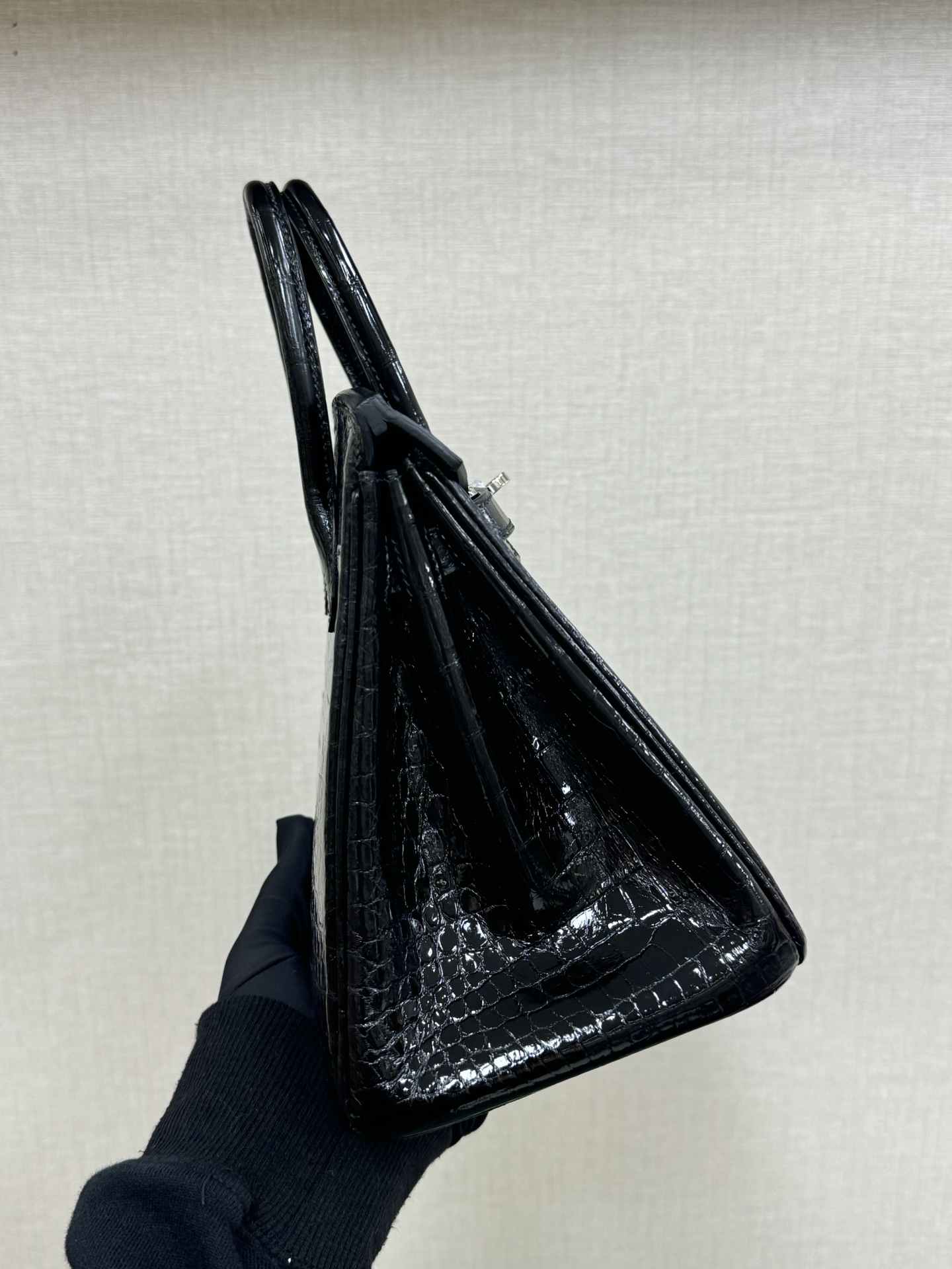 Hermes Birkin 25 Black Crocodile 25cm everyday