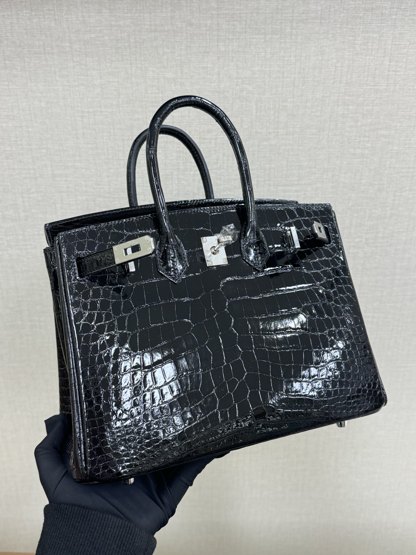 Hermes Birkin 25 Black Crocodile 25cm everyday