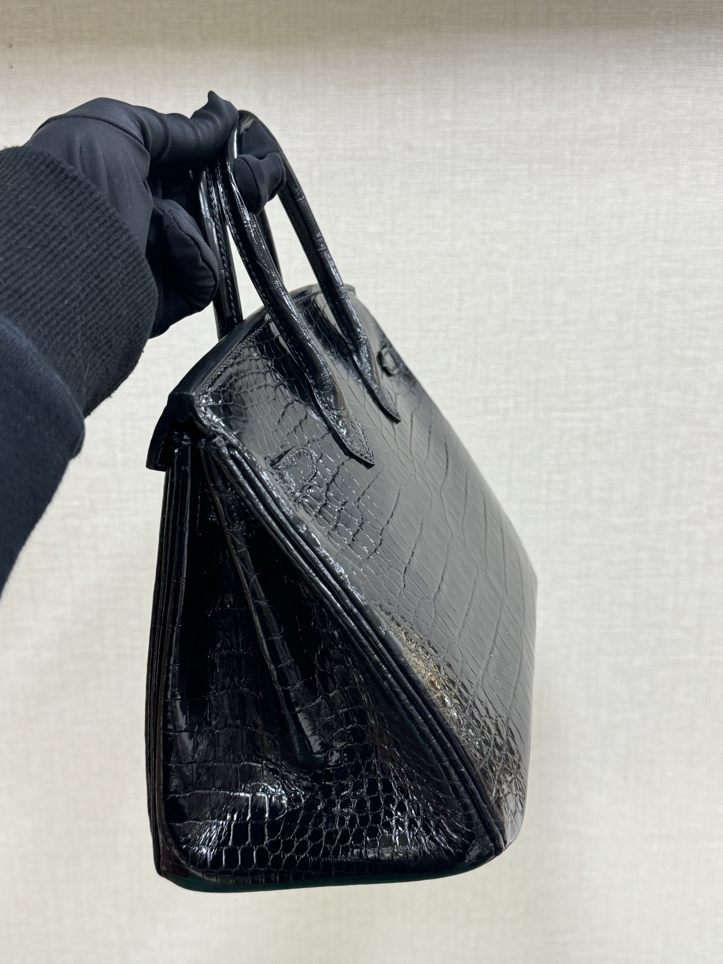 Hermes Birkin 25 Black Crocodile 25cm everyday