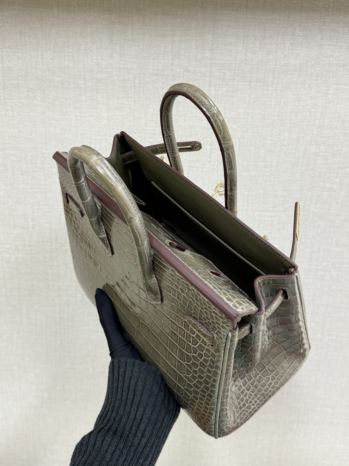 Hermes Birkin 25 Gray 25cm everyday