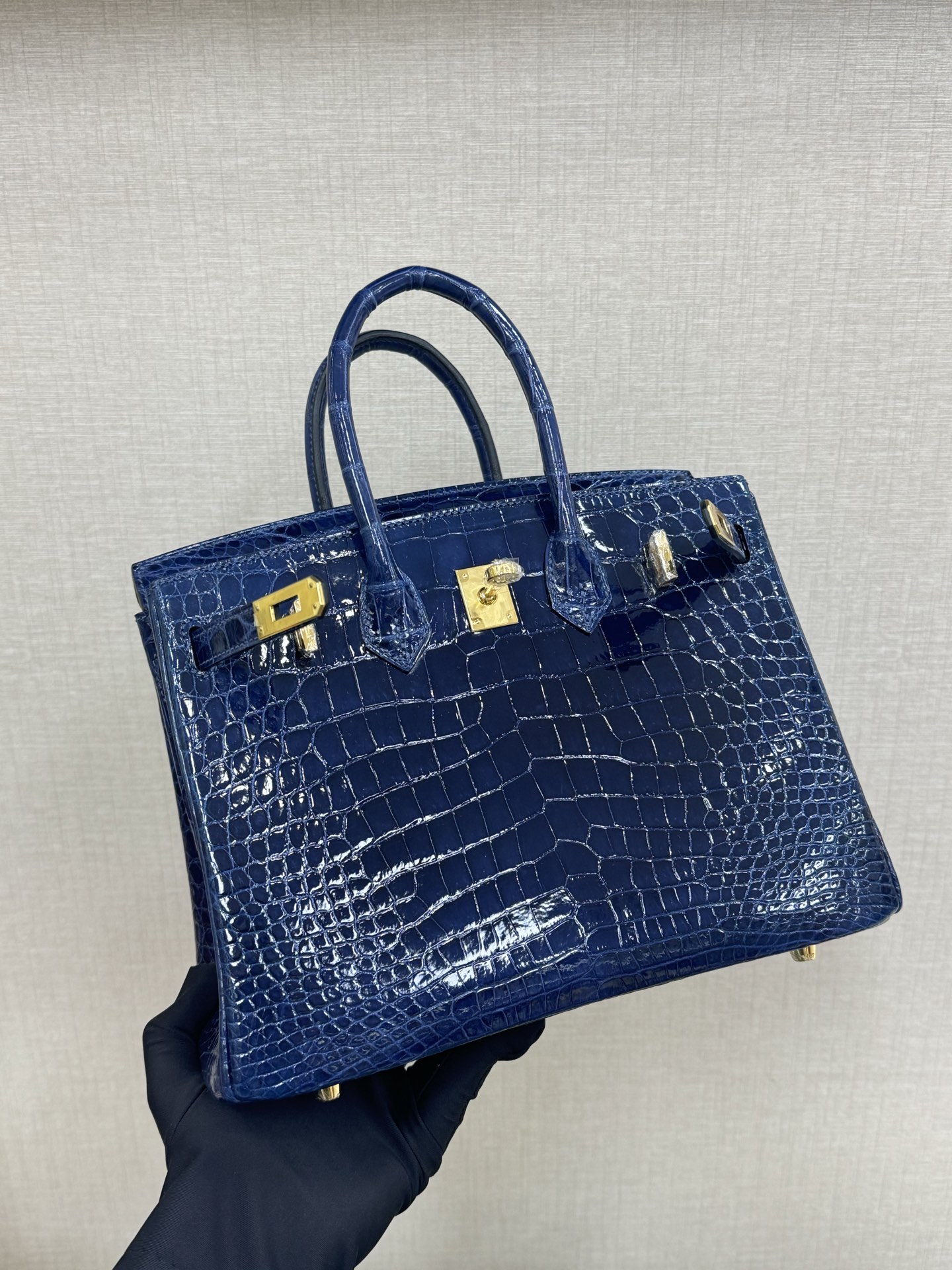 Hermes Birkin 25 Blue Crocodile 25cm everyday