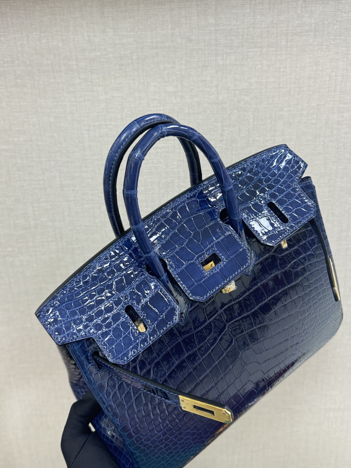 Hermes Birkin 25 Blue Crocodile 25cm everyday