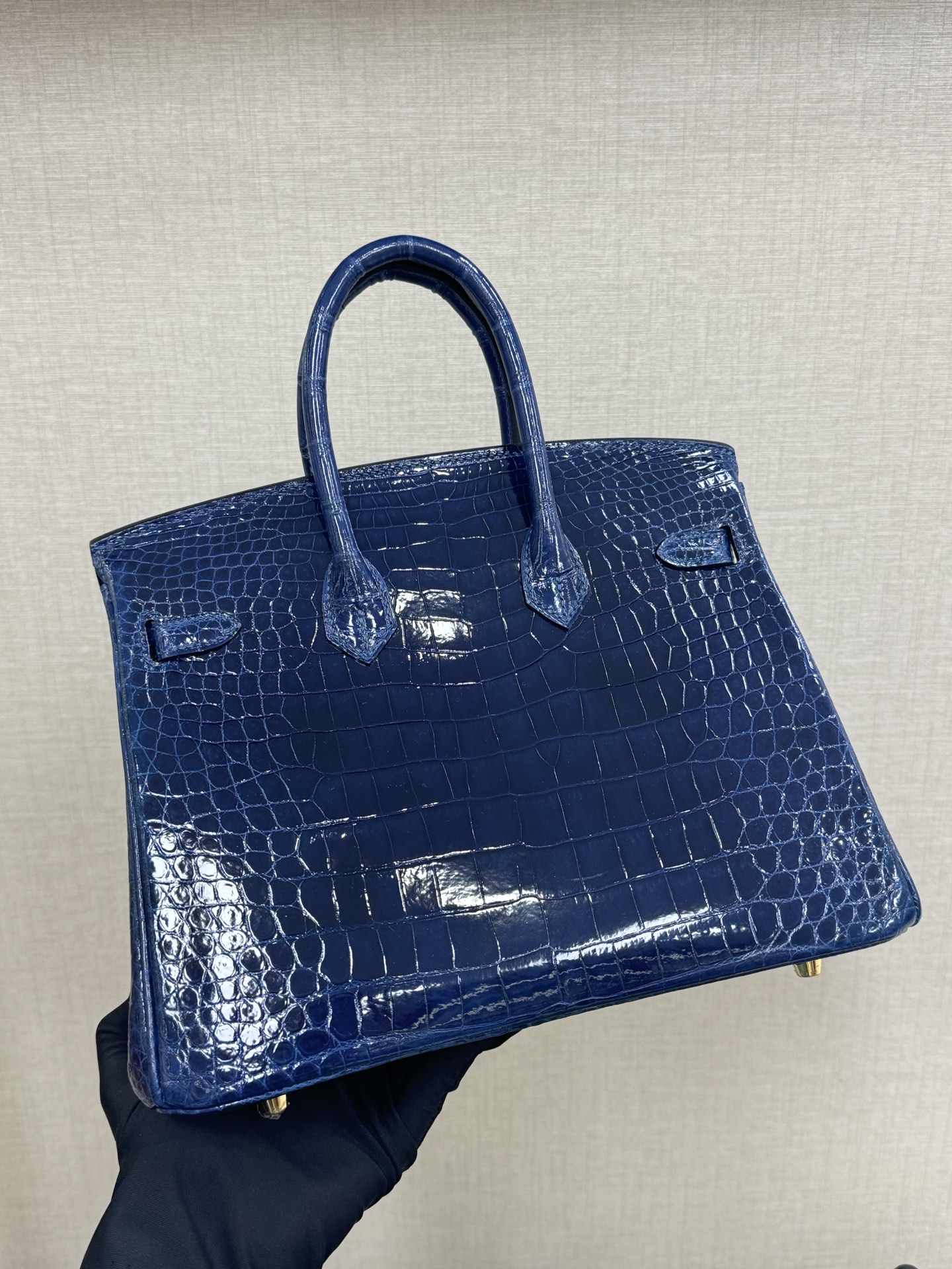Hermes Birkin 25 Blue Crocodile 25cm everyday