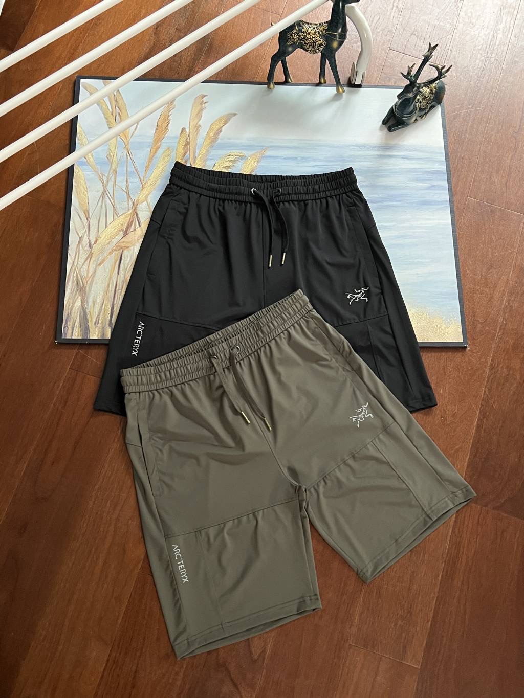 Arc’teryx Kleding Korte Broek Groothandel replica shop
 Zwart Groen Splijten Zomercollectie Casual