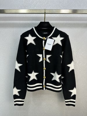 Balmain Clothing Cardigans Knit Sweater Knitting Fall/Winter Collection