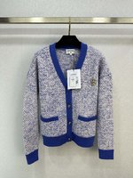 Chanel Clothing Cardigans Blue Purple Wool Fall/Winter Collection