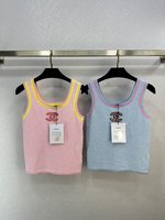 Chanel Clothing Tank Tops&Camis White Knitting Casual