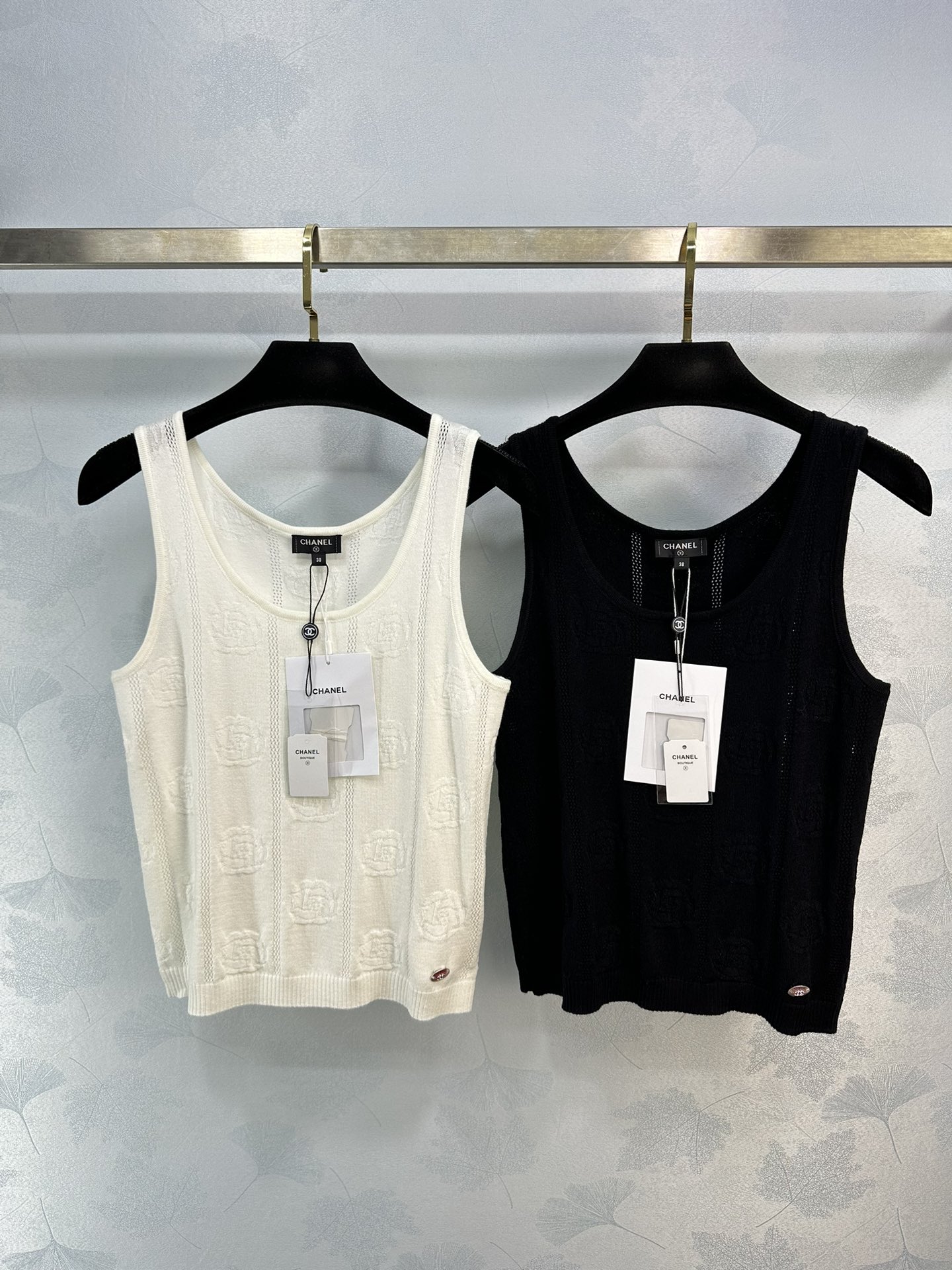 Chanel Clothing Tank Tops&Camis Openwork Knitting Spring/Summer Collection