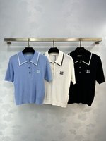 Exclusive Cheap
 MiuMiu Clothing T-Shirt Summer Collection Short Sleeve
