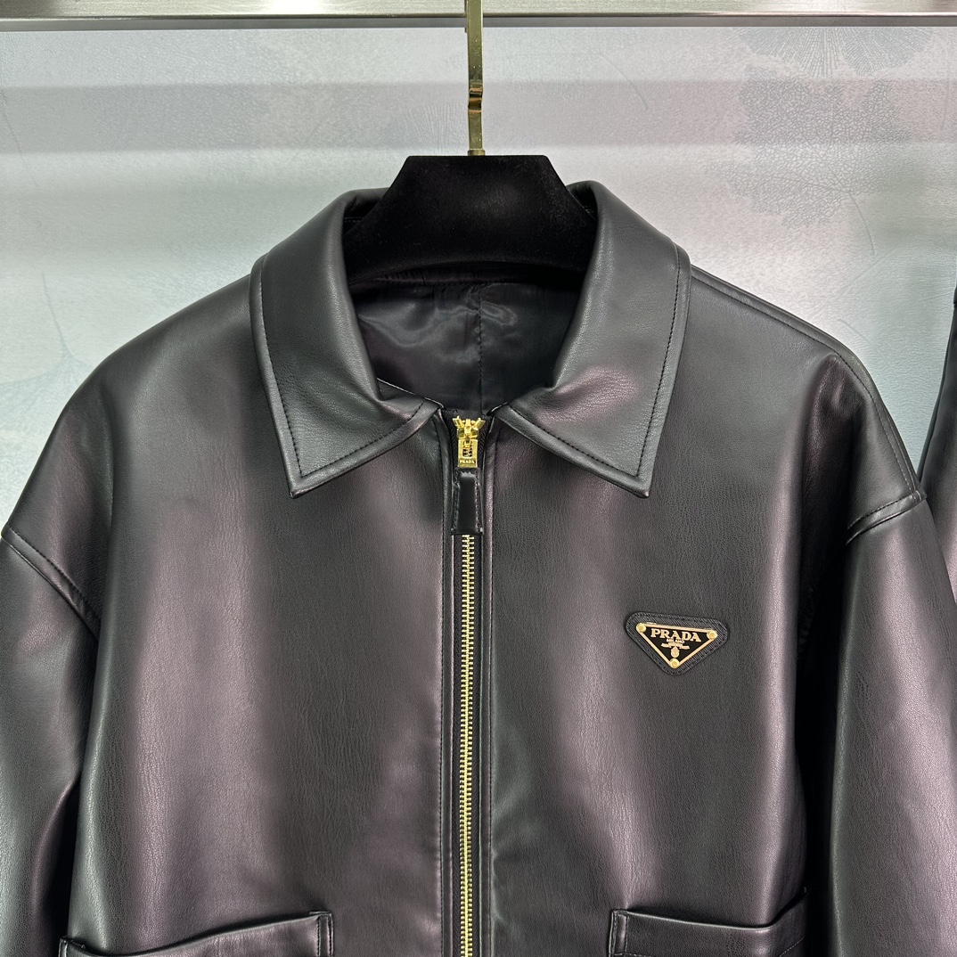 High-Quality Leather Coats with Short Skirts in Pula 2024AW Fashion Collection - 图片 2