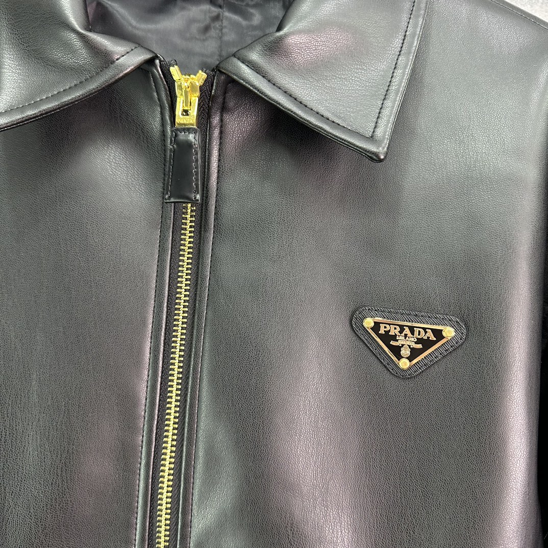 High-Quality Leather Coats with Short Skirts in Pula 2024AW Fashion Collection - 图片 4