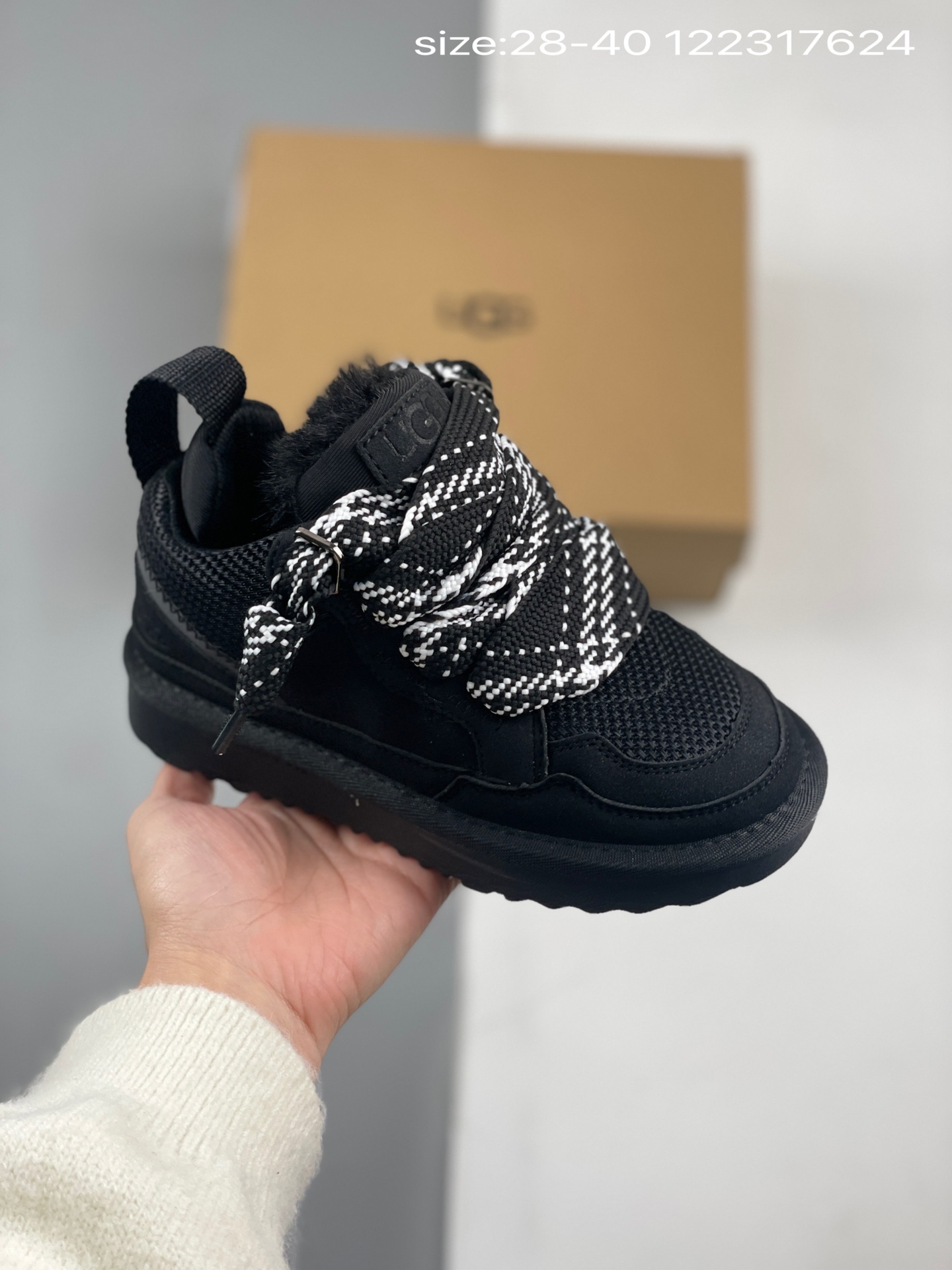 28-37 38-40 UGG降温加绒保暖抗寒 防滑耐磨舒适英伦学院风 日常通勤外出游玩经典百搭时尚增高休闲 高筒雪地靴 尺码：28-40-选品中心