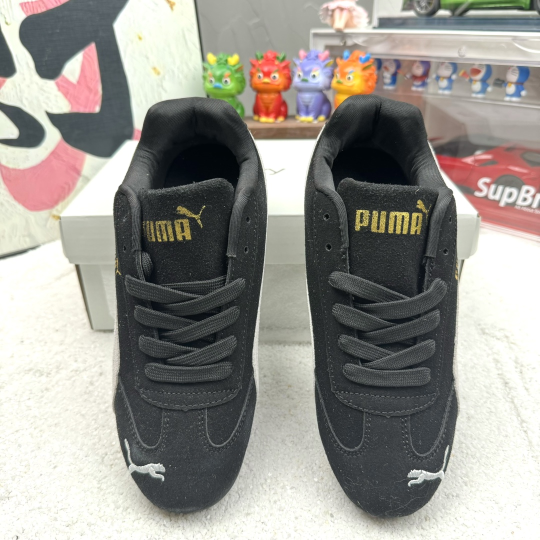 万胜出厂价:77💰彪马短舌系列🌟官网同步在售,原包装➕原吊牌Open YY x Puma Speedcat 彪马板鞋 白黑 码数36-44 男女现货