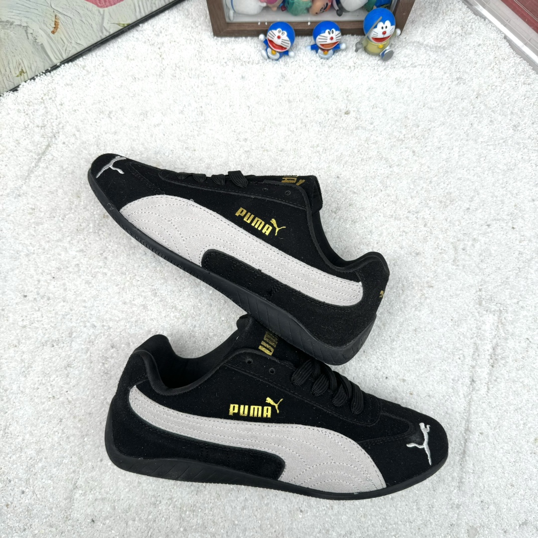 万胜出厂价:77💰彪马短舌系列🌟官网同步在售,原包装➕原吊牌Open YY x Puma Speedcat 彪马板鞋 白黑 码数36-44 男女现货