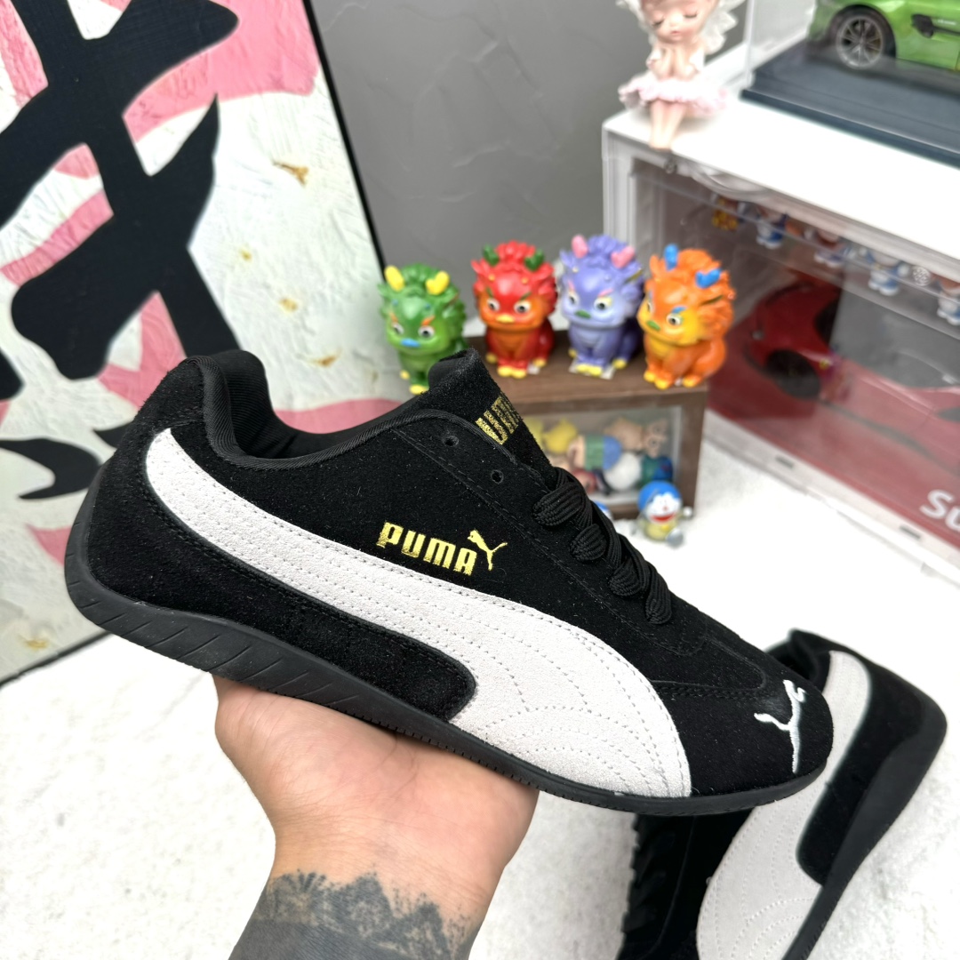 万胜出厂价:77💰彪马短舌系列🌟官网同步在售,原包装➕原吊牌Open YY x Puma Speedcat 彪马板鞋 白黑 码数36-44 男女现货