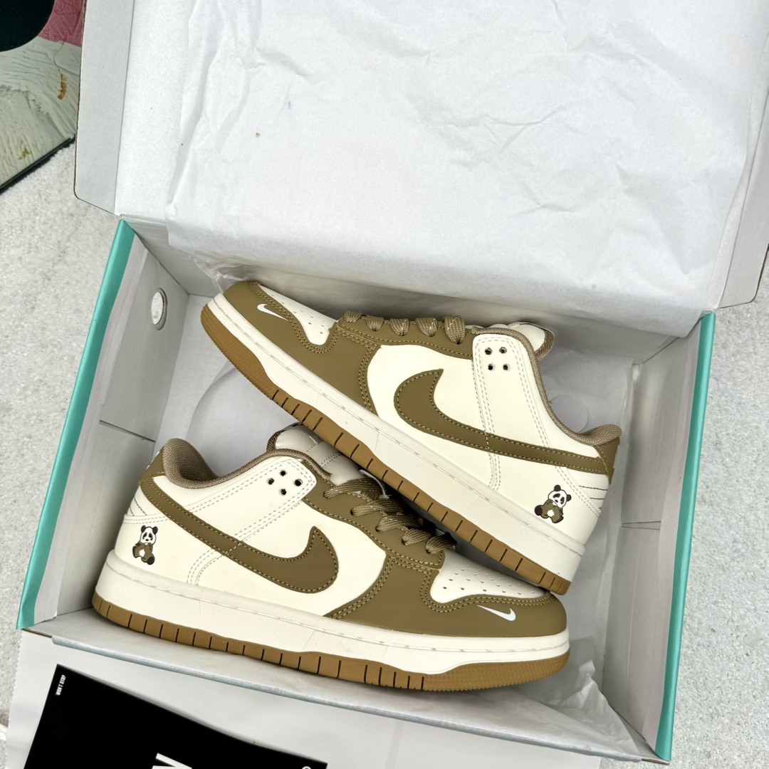 供货价:80💰dunk纯原货☘️嘎吱嘎吱响,河北高版本,原盒真标Nike Dunk SB七仔熊猫 高版本套楦工艺 正确版型 尺码36-44 男女码现货 