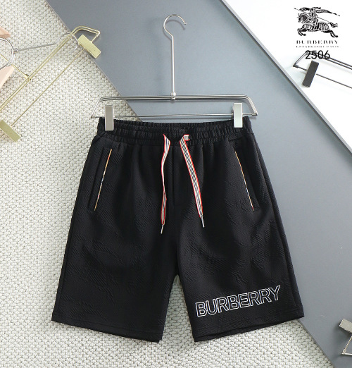 Burberry Men's Black Logo Embroidered Casual Shorts - Stylish Summer Outfit 1 Burberry Men's Black Logo Embroidered Casual Shorts - Stylish Summer Outfit
