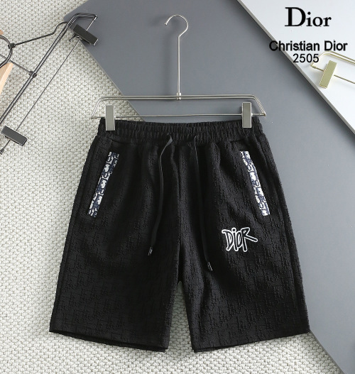 Dior 2025 Summer Black Casual Shorts With Logo, Comfortable Custom Fabric