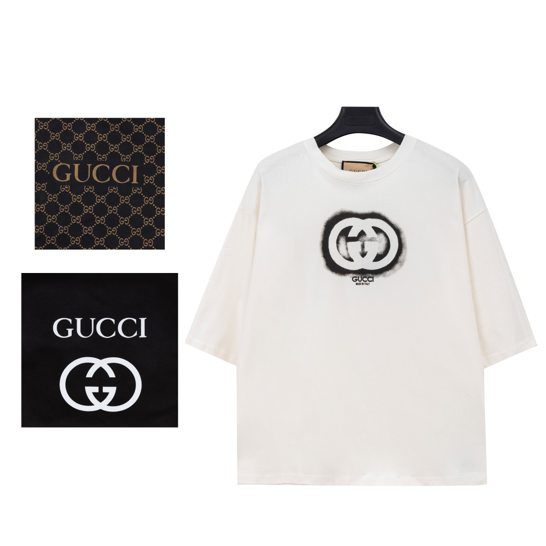 Estilo J09, versión de lujo con empaque de regalo. G 2024 pre-primavera, camiseta de manga corta con logo degradado, ta…