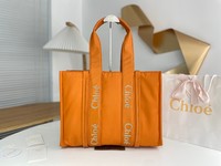 Chloe Buy
 Tote Bags Apricot Color Black Elephant Grey Embroidery Nylon Woody