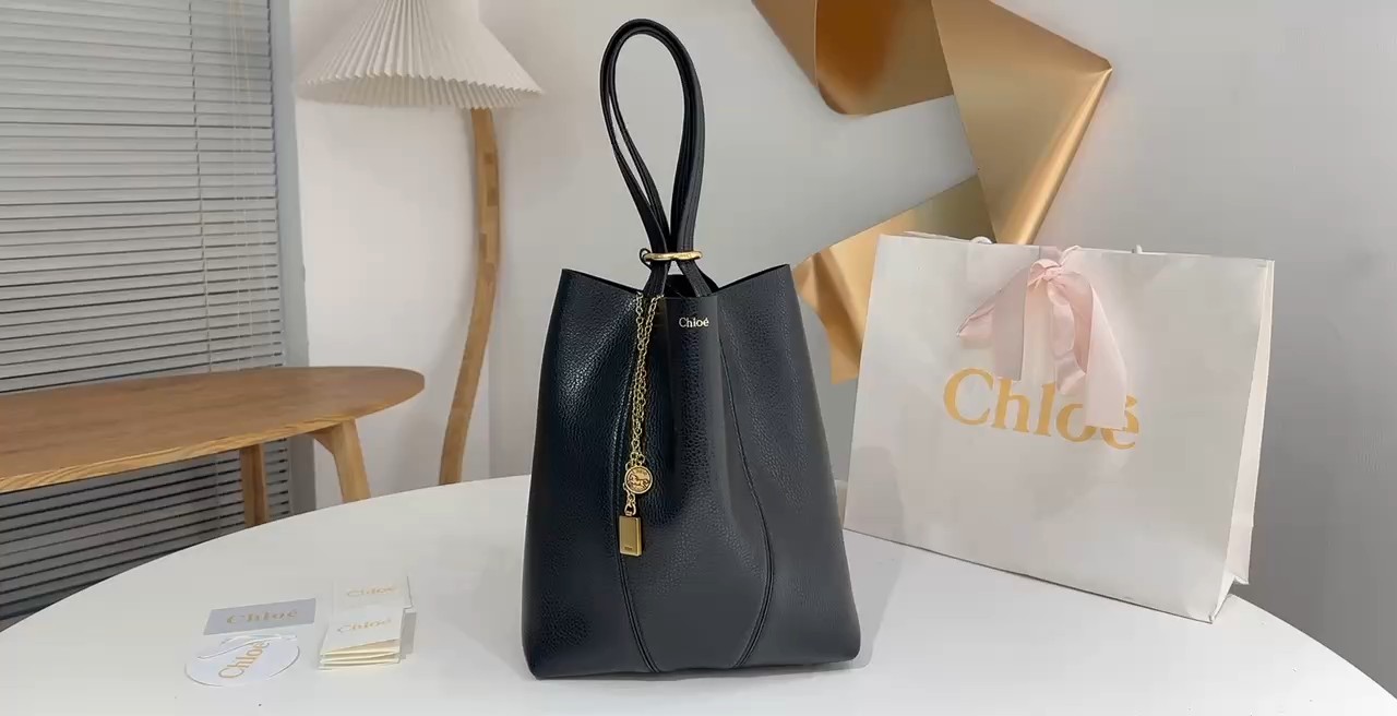 Chloé Black medium size real shot