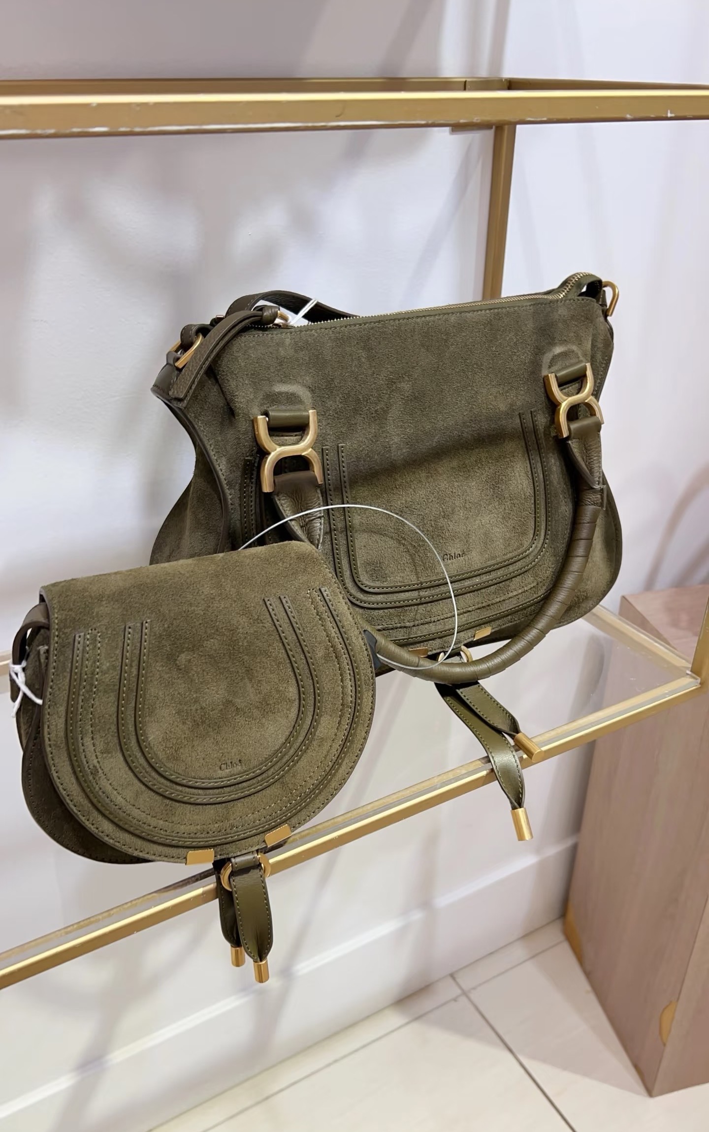 Chloé Chloe matte army green