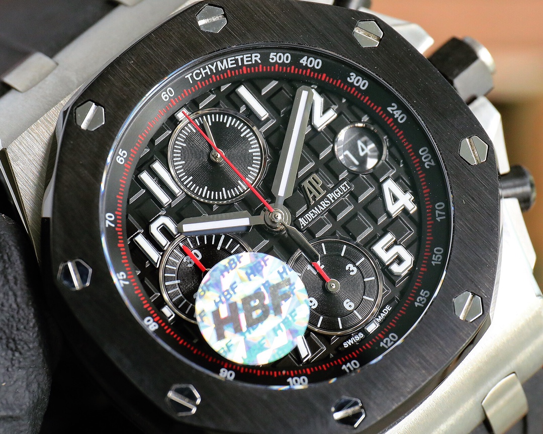 “HBF Factory Royal Oak Offshore Series: Breaking Fake Watches with Original JF Plant Technology” - 图片 9